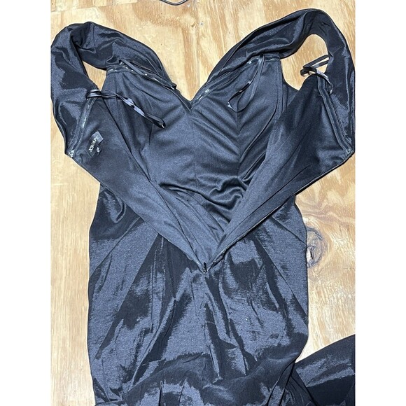 Escape Evening Gown Black Women 12 Zip Shoulder Split @j - Picture 3 of 14